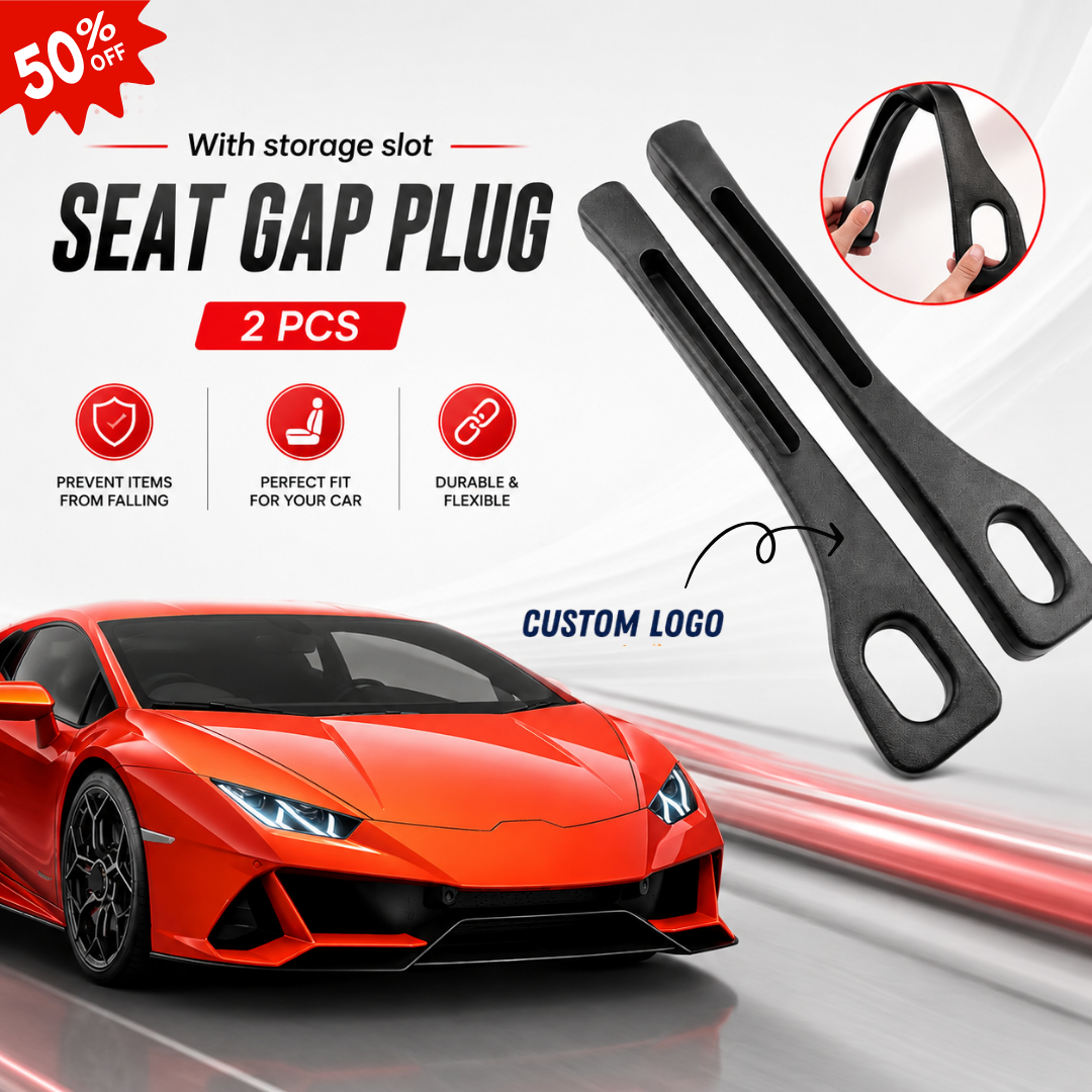 🔥 Today Only 50% OFF 🚗 Car Seat Gap Filler with Storage Slot – Custom Logo Edition